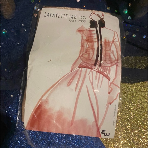 LAFAYETTE 148 NEW YORK VELVET-TRIM WINE CHAMPAGNE VNTG PINK MAUVE SLIM Scarf - Picture 8 of 10